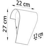 Sollux SL.0863 - zidno svetlo clino 1xE27/46W/230V | Eponuda.com