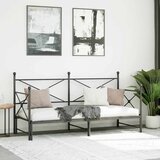  Krevet na rasklapanje bez madraca crni 90x200 cm čelik | shoptok.hr