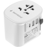 Gembird TPA-EU2A1C15-01-W univerzalni adapter za napaјanje za sve zemlje USB + Type-C punjač 20W, Beli | Eponuda.com