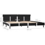  Okvir za krevet od umjetne kože s LED svjetlom sivi 180x200 cm | shoptok.hr