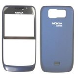 Nokia ohišje E63i sprednji del + pok. baterije modro - original Cene