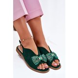 S. BARSKI Womens Sandals With Bow On Flat Heel S.Barski | Shoptok.si