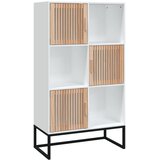  Visoka komoda bijela 70 x 35 x 125 cm od konstruiranog drva | shoptok.hr