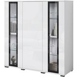 Livetastic Visoka Komoda Caro, Bela, Visoki Sijaj | Shoptok.si