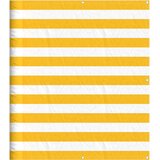 Balkonska pregrada žuto-bijele pruge 120x700 cm | shoptok.hr