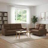  Set sofe 2 pcs Smeđa Tkanina Cijene