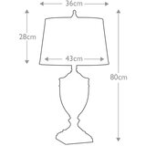 Elstead Lighting Elstead Dennison Namizna svetilka z 1 lučjo, bronasta, Palladian, E27, (22099529) | Shoptok.si