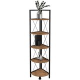 MID.YOU Kotni Regal Insasi 5, Barva Hrasta, Črna | Shoptok.si