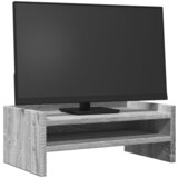  Stalak za monitor siva boja hrasta 42x24x16cm konstruirano drvo | shoptok.hr
