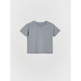 Reserved oversize majica z žepom - modra | Shoptok.si