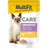 MultiFit Cat Care Adult Sensitive piletina, vrećica 85 g | shoptok.hr