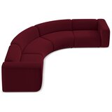 Makamii Bordo rdeča žametna kotna sedežna garnitura Ekahi – | Shoptok.si