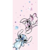 Jerry Fabrics Rožnata otroška brisača iz mikrovlaken 70x140 cm Lilo and Stitch "Universe" – | Shoptok.si