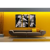  Ručno slikane slike na platnu na platnu POP Art Killer with yellow eyes 3-dijeln () | shoptok.hr