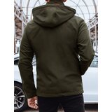 DStreet Men's softshell jacket with hood, green Cene
