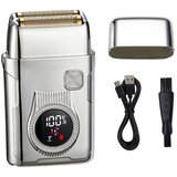 INF Prenosni električni brivnik za moške - mini USB, vodoodporen, 50min Silver, (5000287174) | Shoptok.si