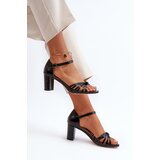 EVENTO Women's Black Strappy Sandals Pyrrette | shoptok.hr