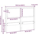vidaXL uzglavlje ostalo smeđa 120 cm masivna borovina | shoptok.hr