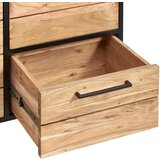 MID.YOU ŠIROKA KOMODA, črna, barve medu | Shoptok.si