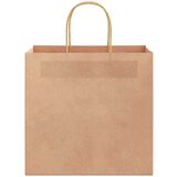 vidaXL Papirnate vrečke 50 kosov z ročaji rjave barve 26x17x25 cm | Shoptok.si