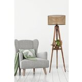 Opviq Rjava stoječa svetilka s tekstilnim senčilom (višina 153 cm) Tripod – Cene