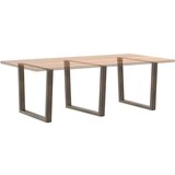  Noge jedilne mize V-oblika 3 kosi naravno jeklo 100x(72-73,3)cm, (21828598) | Shoptok.si