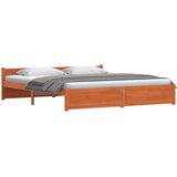 Krevetna konstrukcija Vosak smeđa 205,5 x 205,5 x 51 cm | shoptok.hr