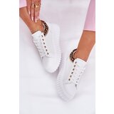 Boto Women's Sports Shoes On Platform Made Of Eco Leather Panther White Velionna | shoptok.hr