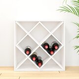 Ormarić za vino bijeli 62 x 25 x 62 cm od masivne borovine | shoptok.hr