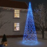 vidaXL Božično drevo s konico 3000 modrih LED diod 800 cm | Shoptok.si