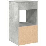 vidaXL Nočne omarice s predalom 2 kosa betonsko siva 35x34x66,5 cm | Shoptok.si