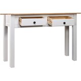 Konzolni stol od borovine bijeli 110x40x72 cm asortiman Panama | shoptok.hr