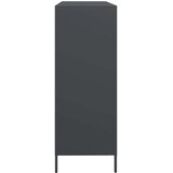  Komoda antracit 135x39x103,5 cm hladno valjani čelik | shoptok.hr
