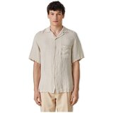 Portuguese Flannel Srajce z dolgimi rokavi Linen Camp Collar Shirt - Raw Bež Cene