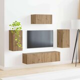  Komplet TV omaric 5 pcs Umetni hrast Konstruiran les, (5000132377) | Shoptok.si