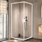 Kolpa San tuš kabina Venus WH/1 kvadratna beli profil - 80 cm | ePonuda.com