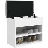  Klupa za cipele bijela 62x32x50 cm od konstruiranog drva | shoptok.hr