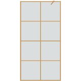  Zid za walk-in tuš Zlatno 100 x 195 cm Staklo otporno na udarce | shoptok.hr