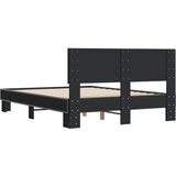 Okvir za krevet crni 140x190 cm konstruirano drvo i metal | shoptok.hr