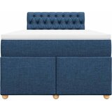  Krevet s oprugama i madracem plavi 120 x 190 cm od tkanine | shoptok.hr