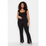 Trendyol Curve Plus Size Pants - Black - Skinny Cene