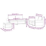  3-dijelni set sofa s jastucima žuti baršunasti | shoptok.hr