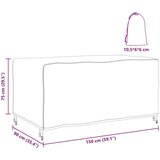 vidaXL Navlaka za vanjski namještaj Crna 150 x 90 x 75 cm 600D | shoptok.hr