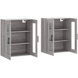  Zidni ormarići 2 kom boja hrasta sonome od konstruiranog drva | shoptok.hr