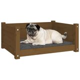  Krevet za pse boja meda 75 5x55 5x28 cm od masivne borovine | shoptok.hr