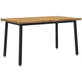  140 x 70 x 75 cm Čvrsto drvo akacije Bijela i crna Pravokutni | shoptok.hr