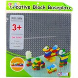  Ploča za kockice za slaganje 25.5x25.5 cm - siva | shoptok.hr