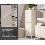 Germania Kremno bela visoka/ozka kopalniška omarica v mat dekorju 34x123 cm Laurino – | Shoptok.si