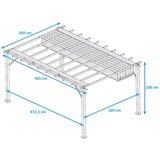Paragon Outdoor - Aluminijska pergola Florenz s podesivim jedrima - 350x505 | BRANDED IN THE USA | shoptok.hr