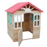 Kinder Home Dečija drvena kućica za igru na otvorenom - za dvorište i baštu, 115×102×129 cm C996 Cene